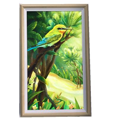 China 21.5 Inch Electronic Photo Frame Indoor Soulaca Digital Art Frames Picture Display Wooden for sale