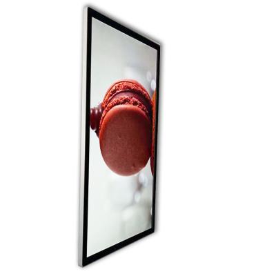 China 21.5 Inch Electronic Photo Frame Indoor Soulaca Digital Art Frames Picture Display Wooden for sale