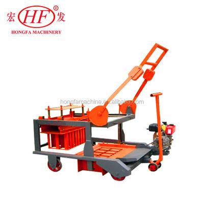 China Bottom price! Diesel engine QM4-45 egg layer mobile block making machine for sale