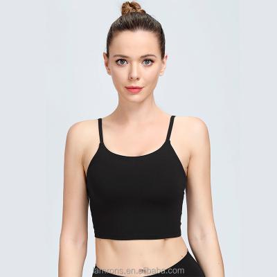 China LULU GYM NEW OME Sexy Back Opening Yoga Bra Women Top Quality Breathable Fitness Comfort Sports Tank Tops for sale