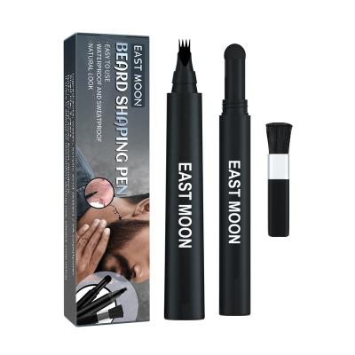 China Hot Selling Waterproof Beard Filling Line Beard Care Beard Care Goods Sweatproof MOON IS Dye Pencil Training Tool Filling Pen Kit for sale