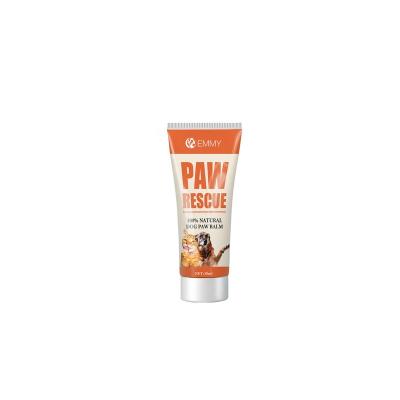 China Wholesale Private Label 100% OEM/ODM Pets Manufacturer Natural Pet Stocked Dog Paw Balm Soothes Repairs Delicate Aloe Paw Rescue Cream for sale