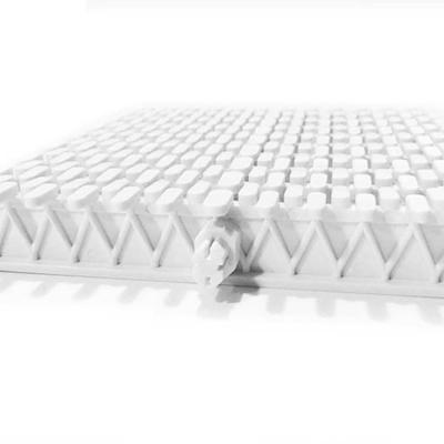 China Anti-slip White Plastic PP Swimming Pool Grating Flooring Support Profile 18cm Cheap Swimming Pool Overflow Grating for sale