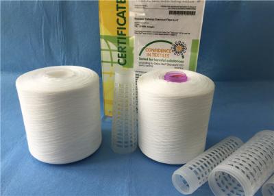 China High Tenacity Z/S Twist Raw White Yarn 100% Polyester Sewing Thread for sale