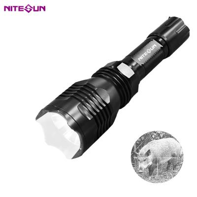 China Zoomable B58U Long Range Camping Led 18650 Batteries Rechargeable Flashlight Reflector Torch Grip Hunting Flashlight for sale