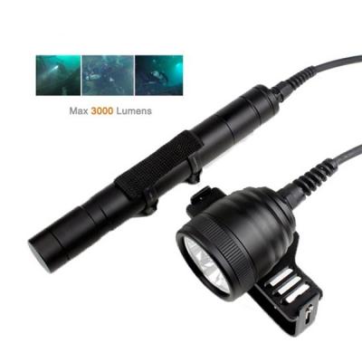 China NITESUN DIV10 1000lm 200m Rescue Goodman Dive Flashlight Canister Handle Video Light Scuba Torch Underwater Flashlight for sale