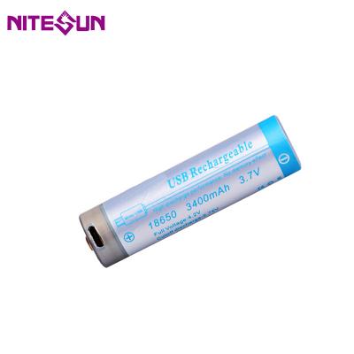 China USB 3400mah lithium titanate ion 18650 rechargeable battery 18(D)*67(L) for sale