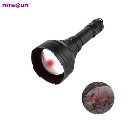 China Nitesun HT12 900m Alloy 6061-T6 Zoomable Infrared Wickedspot 940nm Aluminum Night Hunting 10w High Power Tactical Flashlight for sale