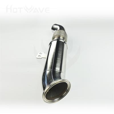 China HOTWAVE Catted Exhaust Downpipe For BMW B58 M240i 340i 440i 540i 740i F&G Series 2016~2019 3.0T 740I for sale