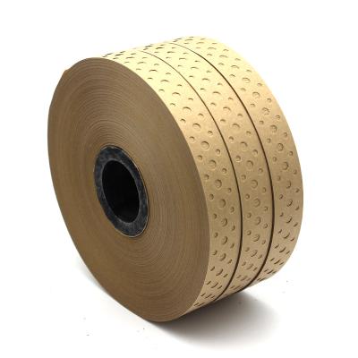 China ANTISTATIC Craft Veneer Tape Brown Color Perforated Adhesive With 3 Holes In 19mmX200m for sale