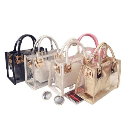 China New Jelly Purse Ladies Handbags Women Shoulder Bag Clear Jelly Bag PORTABLE Transparent Messenger Bags for sale