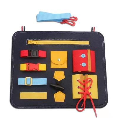 China New Eco-friendly Material Design Felt Busy Board Portable Felt Busy Board for sale