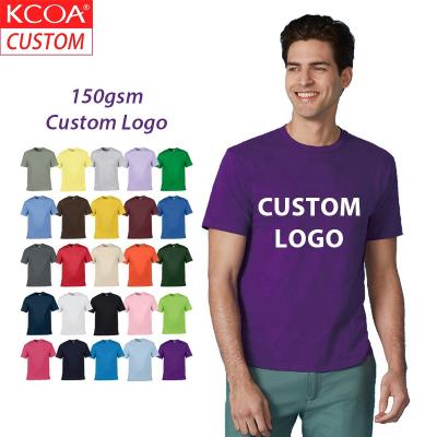 China 100% Cotton Anti Shrink Mens T Shirts Blank T Shirts Blank T Shirts With Printing Custom for sale