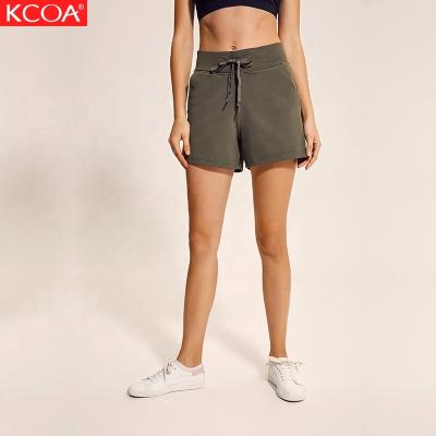 China Antibacterial Loose Style Fitness Lightweight Women Shorts Yoga Pants Yoga Shorts for sale