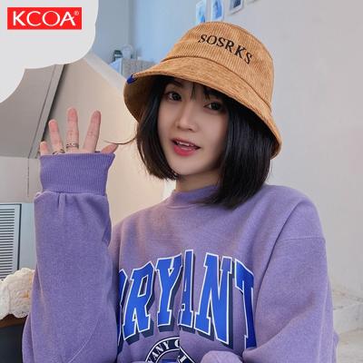 China Custom Wholesale Custom Service Logo Corduroy Bucket Hat Custom Made New Soft Breathable Design for sale