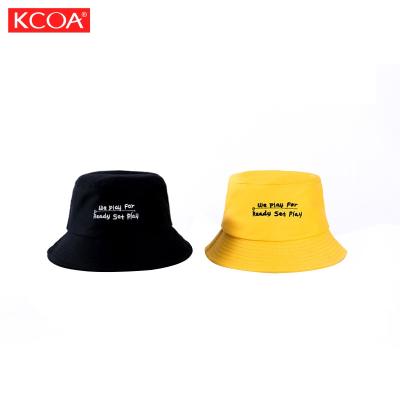 China Soft Breathable KOCA Stocked Embroidery Logo Fishing Hat Wholesale Bucket Hats for sale