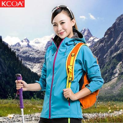 China Sustainable Wholesale Customized KCOA Winter Thermal Fleece Hiking Anorak Softshell Jacket for sale