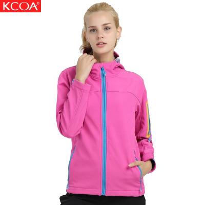 China KCOA Sustainable Women Jacket Plain Anorak Fleece Hiking Tactical Camping Softshell Jacket for sale