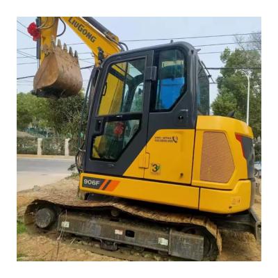 China Used/Second-hand Construction Machinery Liugong 906F Excavator For Sales multi function Crawler Type Digger and flating land 0.21m3 for sale