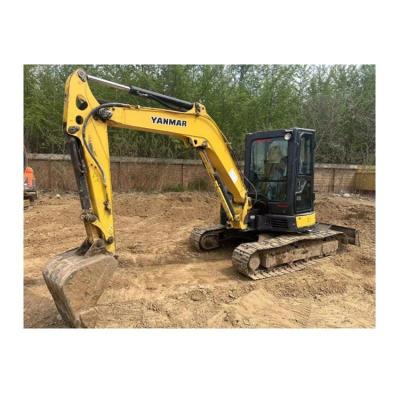 China Second hand excavator YANMAR55 in good condition in Japan, 5-ton second-hand small YANMAR excavator, cheap price 0.16mÂ³ for sale