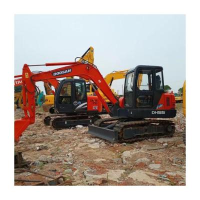 China Mini 5.5 ton used excavator DH55 from Doosan, affordable and hot selling. Used excavator Doosan DH55 0.35m Â³ for sale