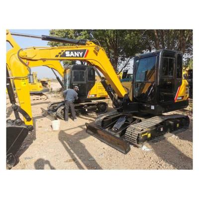 China Chinese Made Sany Sy60c Small Excavator Equipment Machinery Used Crawler Excavator 0.23mÂ³ for sale