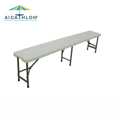 China Portable Plastic Folding Folding Dining Bench Indoor/Outdoor Camping Restaurant Bench for sale