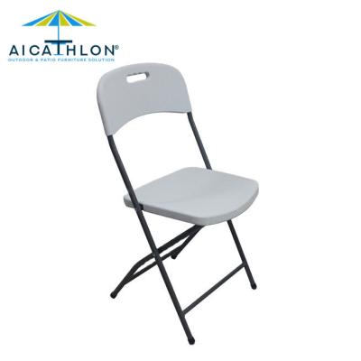 China Modern Wholesale Modern Blow Molding Plastic Folding Chairs HDPE Party Outdoor Event for sale