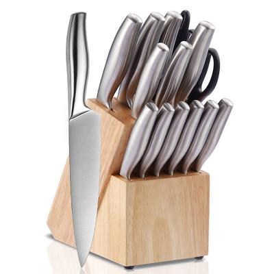 China Viable Custom Japanese Chef Kitchen Knife Accessories Cuchillos Core Handle Stainless Steel Kitchen Knife Set With Sheath for sale