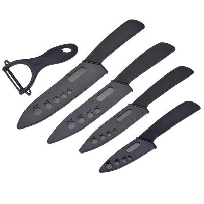 China Sustainable Hot Selling Knives Kitchen Knife Set Black Kitchen Knife With Cover for sale