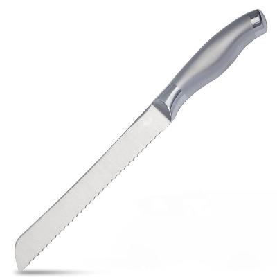 China Sustainable Hot Selling Amazon Bread Kitchen Knives Stainless Steel Custom Serrated Bread Knife for sale