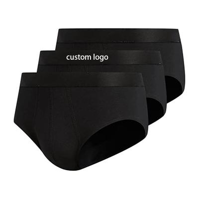 China Custom Logo Antibacterial Comfortable 3 Pack Underwear For Men Cotton Briefs Best Men's Briefs Breathable Underwear For Men High Quality for sale