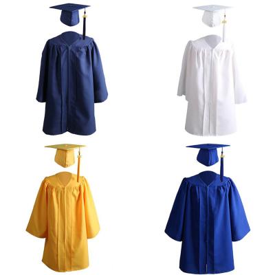 China Wholesale Comfortable School Uniforms Kids Kindergarten And Preschool Graduation Gown And Hat With Tassel 2023 Set Kids Graduation Gown for sale