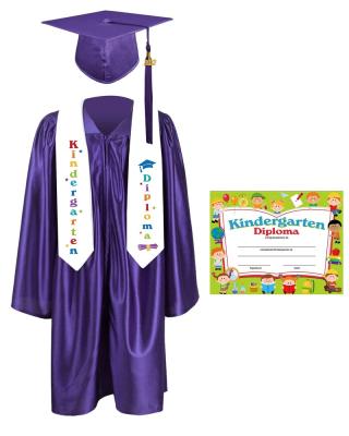 China Wholesale Kindergarten Children Comfortable School Uniforms And Preschool Graduation Gown And Hat Stole With Tassel Sets 2023 for sale