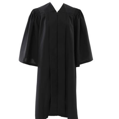 China American Gruaduation Gown Deluxe Edition License Uniform Dresses Regalia Bachelor Black Graduation School Dress for sale