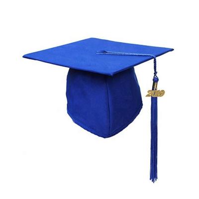 China Graduation Gown Universal For Adults Wholesale Customization Bachelor Cap Black Graduation Hat With Tassel 2023 for sale