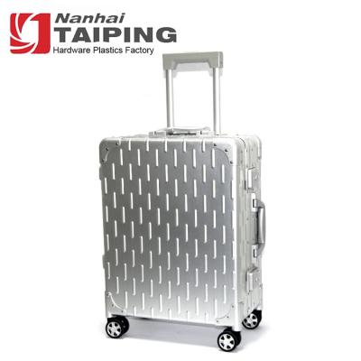 China Good Quality Tooling Storage ABS Hard Aluminum Trolley Case Suitcase Silver Rolling Hard Case With Wheels for sale