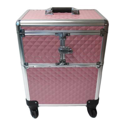 China Dustproof / Waterproof / Fireproof Clear Cosmetics And Toiletry Train Case for sale