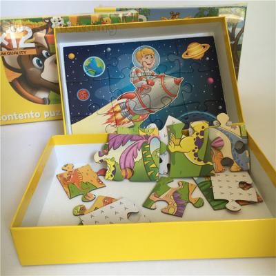 China Brain Games Toys Custom Simple Cartoon Toy Cardboard Children Intelligent Jigsaw Puzzle Pieces Pictures Paper For Kids OEM 1000pcs 30%T/T for sale