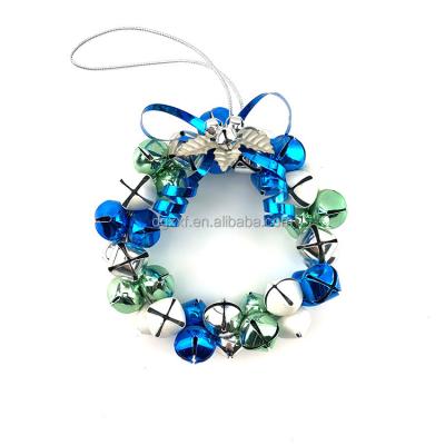 China Jingle Bells Christmas Popular Wholesale Indoor Wall Hanging Craft Metal Decoration High Quality Home Garlands for sale