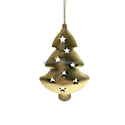 China Metal Customized Christmas Decorations Metal Tree Decor Christmas Hanging Pendants Ornaments Christmas Tree Decoration for sale