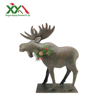 China Professional Christmas Decoration Retro Design Moose Ornaments for sale