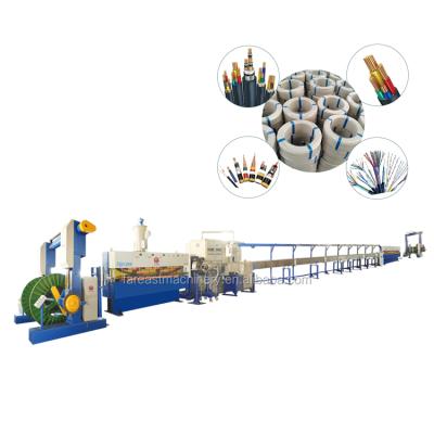 China Extruding Automatic PVC Cable Extrusion Machine PVC Extrusion Line for sale