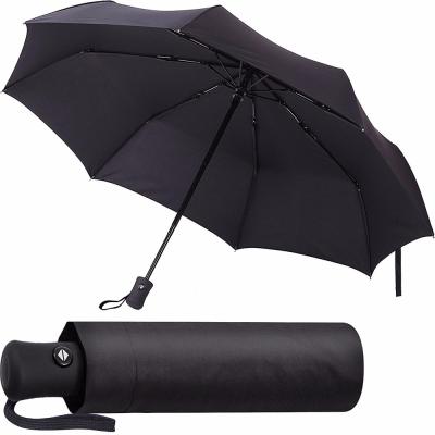 China Folding Umbrellla 2018 New Invention 21inch*8k Led Lamp 3 Fold Umbrella With Auto Open And Close for sale