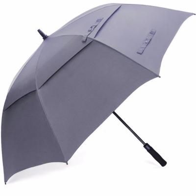 China Straight Rod Umbrella 54/62/68 Inch Large Vented Windproof Golf Umbrella Including Classic UV Protection Version, Double Canopy Rain & Sun Umbrella for sale