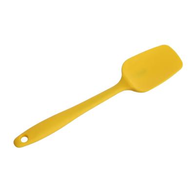 China 8.2 Inch Cookware Silicone Scraper Baking Spatula Non Viable Heat Resistant Stick Design One Piece for sale