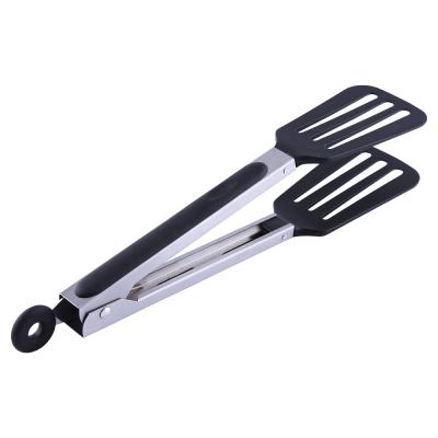 China 9 Inches Durable Food Serving Tongs Nylon BBQ Grilling Tongs Kitchen for sale