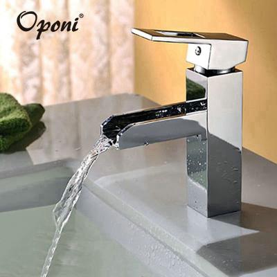 China High Quality Modern Metered Faucets Deck Mounted Brass Basin Faucets for sale