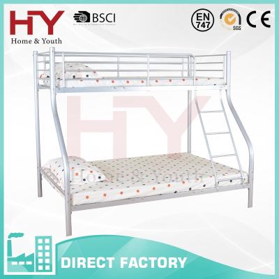 China Metal Bunk Bed Multiple Colors Twin Over Full Mattress Metal Kids Military Bunk Bed for sale