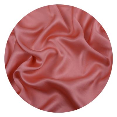 China 19 Momme 100% Pure Silk Fabric Viable Solid Color 114CM Width For Pillow Case Scrunchies Headband for sale